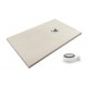 Receveur de douche extra plat ECOZONE Beige Clair + Bonde