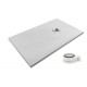 Receveur de douche extra plat ECOZONE Gris + Bonde
