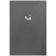 Receveur de douche extra plat AIRSTONE ECO gris foncé RAL 7037 + Bonde