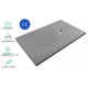Receveur de douche extra plat AIRSTONE ECO gris foncé RAL 7037 + Bonde