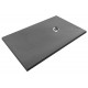 Receveur de douche extra plat AIRSTONE ECO gris foncé RAL 7037 + Bonde