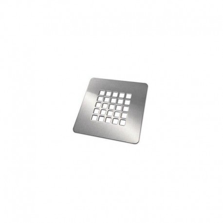 Grille carrée acier inoxydable ou finition laquée Mod NATURAL