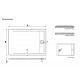 Receveur de douche extra plat AMBIENTE Noire