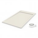 Receveur de douche extra plat AMBIENTE Beige Clair RAL 9001 + Bonde