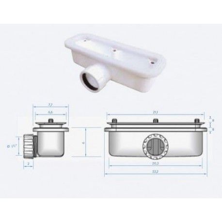 BONDE POUR RECEVEUR DE DOUCHE