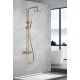 BARRE DE DOUCHE THERMOSTATIQUE OR BROSSÉ SÉRIE LINE