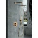 ENSEMBLE DE DOUCHE THERMOSTATIQUE ENCASTRÉ OR BROSSÉ SÉRIE LINE