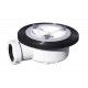 Receveur de douche extra plat 1/4 cercle + Bonde Beige Ral 9001