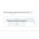Receveur de douche extra plat 1/4 cercle Moka Ral 1001 + Bonde