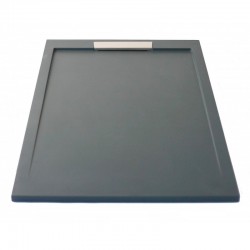 Receveur de douche extra plat Ardoise NEO INOX + Bonde