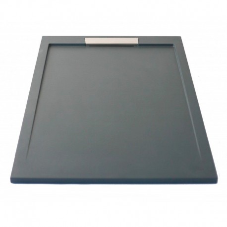 Receveur de douche extra plat Ardoise NEO INOX + Bonde