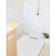 Receveur de douche extra plat Blanc NEO INOX + Bonde