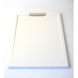 Receveur de douche extra plat Blanc NEO INOX + Bonde