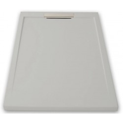 Receveur de douche extra plat Gris NEO INOX + Bonde