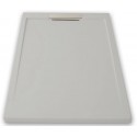 Receveur de douche extra plat Gris NEO INOX + Bonde