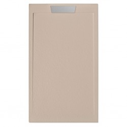 Receveur de douche extra plat moka NEO INOX + Bonde