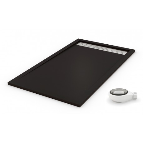 Receveur de douche extra plat PREMIUM AMBIENTE Noir Graphite Ral 9011