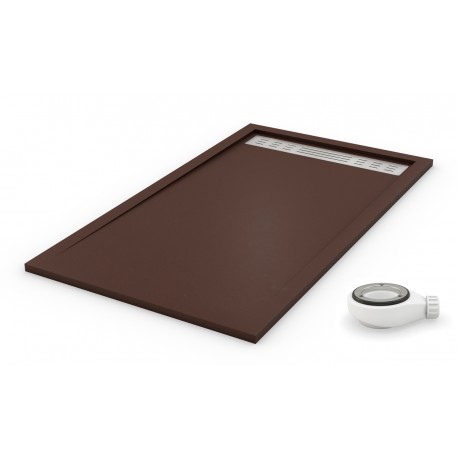 Receveur de douche extra plat PREMIUM Chocolate Ral 8017